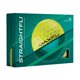 thumbnail image 1 of Pelotas de Golf Maxfli StraightFli Paquete de 12 Amarillo Brillante Baja Rotación, 1 of 8