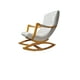 thumbnail image 1 of Silla Mecedora Con Apoya Brazo Ecocuero Beige, 1 of 3