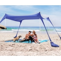 Carpa De Playa Sun Ninja, Plegable, Con Protección Solar Upf50+, 10 X 10 Pies