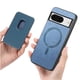 thumbnail image 5 of Funda de Cuero Magnética con Tarjetero para Google Pixel 8 Cubierta Delgada Azul, 5 of 5