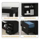 thumbnail image 4 of Escritorio Multifuncional Con Archivero Transformable 140cm Negro, 4 of 6
