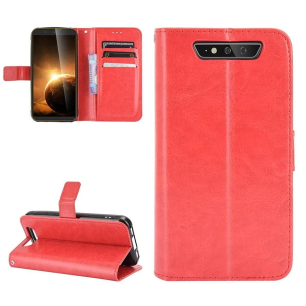 Funda tipo libro para Blackview BV5500, cartera todo‑en‑uno, funda multifuncional con tarjetero y correa de muñeca desmontable
