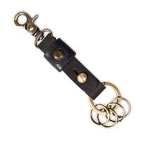 Gino Rodinis - Llavero Cuero Hombre Ll114 Negro