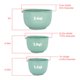 thumbnail image 3 of Juego de 3 Mixing Bowls Glad, verde salvia, sin BPA, aptos para lavavajillas, 3 of 5