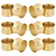 thumbnail image 1 of Servilleteros ITOS365 hechos a mano, redondos, dorados, martillados, juego de 12, 1 of 5