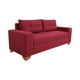 thumbnail image 3 of Sofa Paris Dos Cuerpos Lino Rojo, 3 of 3