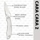 thumbnail image 3 of Cuchillo Spyderco Byrd Cara Cara 2 con hoja de acero de 9,8 cm, 3 of 3