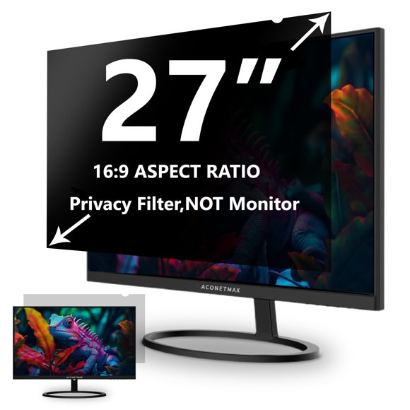 Filtro de Privacidad ACONETMAX 27" 16:9 Antirreflejo