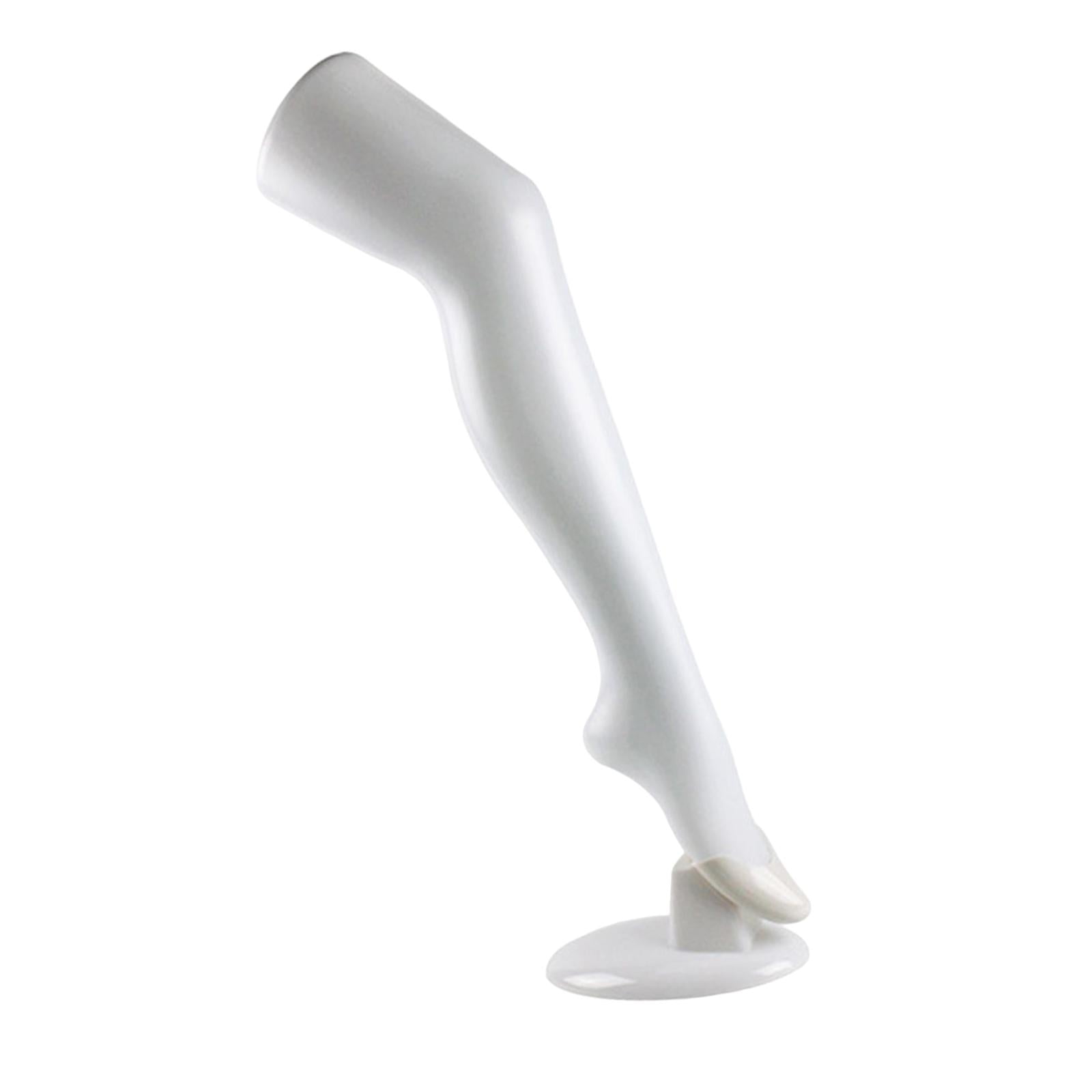 Magideal - Los Modelos De Piernas De Mujer Independientes Tienen Una Herramienta Para Exhibir Calcetines De Piernas Largas, Accesorio De Exhibición, Modelo De Pi , Blanco