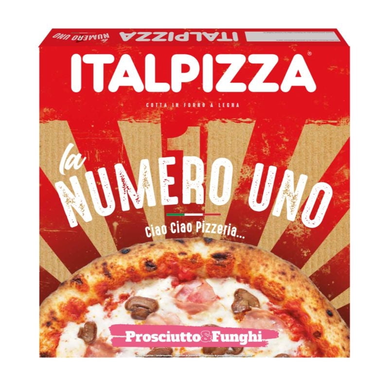 Pizza Congelada Jamón Champiñones 410 g Italpizza