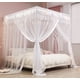 thumbnail image 1 of Cortinas de cama con dosel Mengersi, 4 esquinas, tamaño queen, 1 of 7