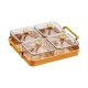 thumbnail image 2 of Bandeja Para Servir Con Compartimento Con Tapa, Caja De Almacenamiento De Alimentos Para Fiesta De Boda, 4 Compartimentos Duraderos, 2 of 2