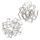 thumbnail image 2 of Conector cuadrado de la hebilla del metal 40pcs para la artesanía del bolso del diy de plata, 2 of 5