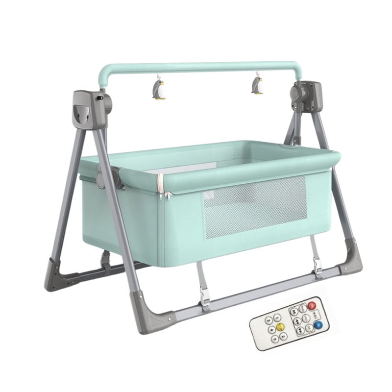 Babyluna - Cuna Colecho Mecedora Eléctrica Plegable Y Bluetooth