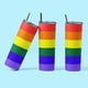 thumbnail image 2 of Termo Botella Térmica Orgullo Pride Lgtb Arcoiris Bandera blanco, 2 of 5