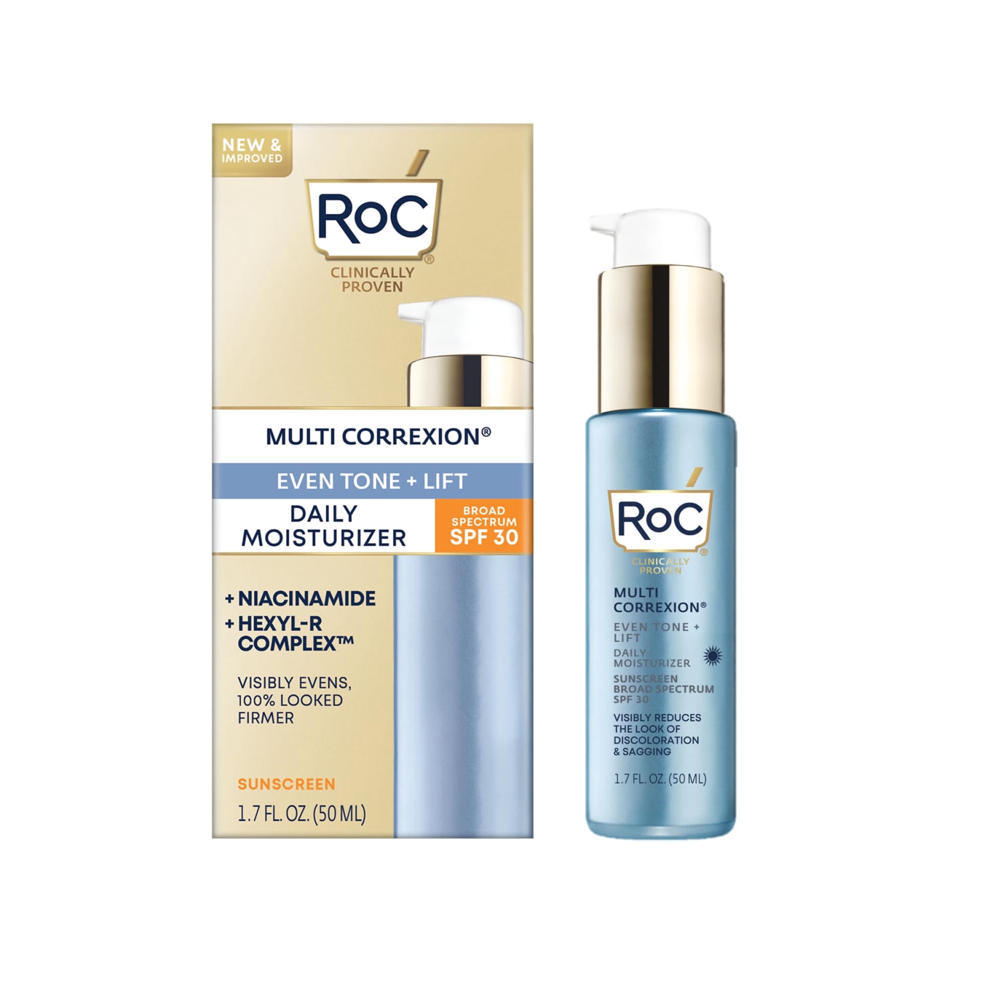 Crema Hidratante Roc Multi Correxion 5 En 1 Antienvejecimiento Spf30 50 Ml Roc