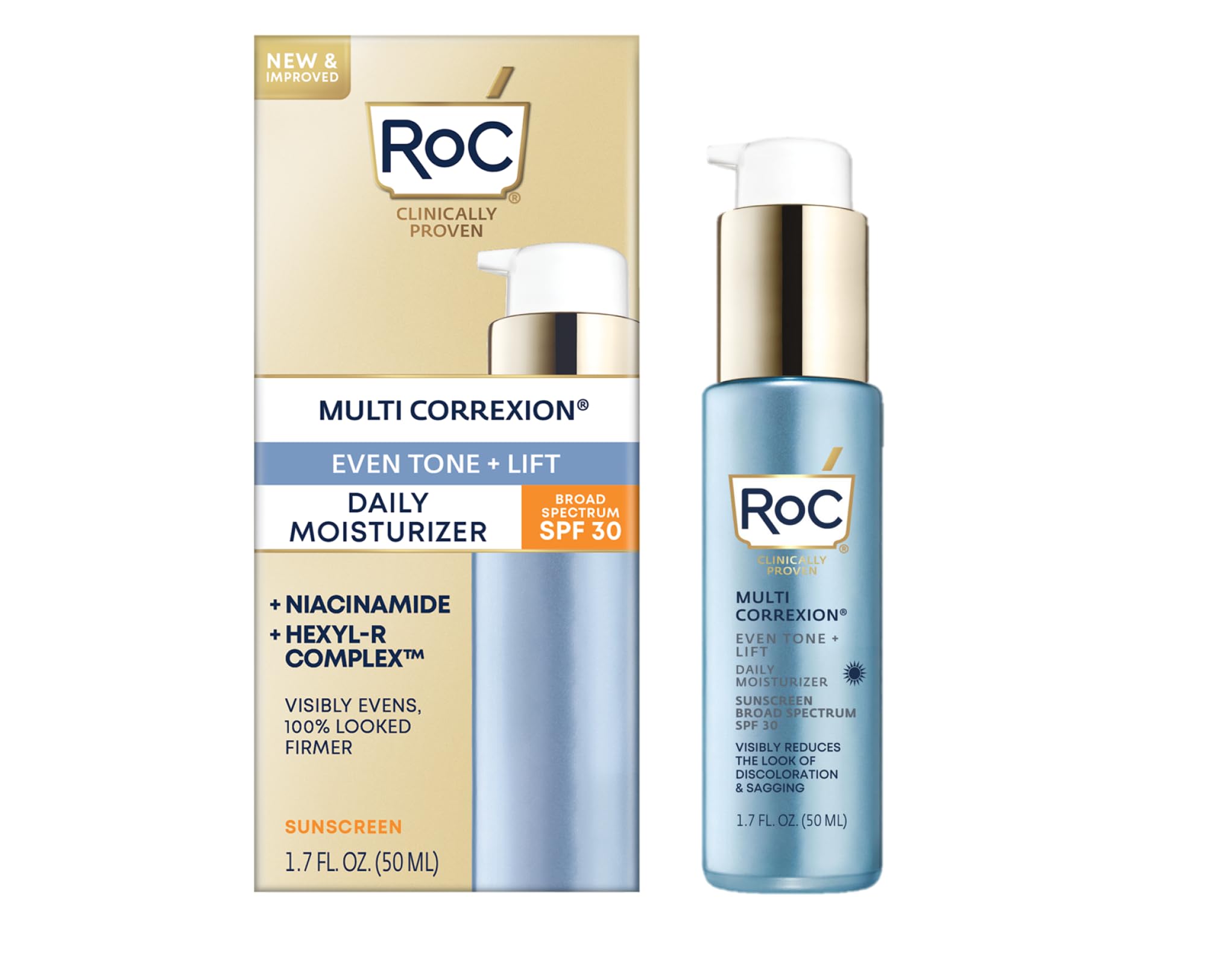 Crema Hidratante Roc Multi Correxion 5 En 1 Antienvejecimiento Spf30 50 Ml Roc