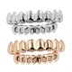 thumbnail image 2 of Juego De Parrillas Chapadas En Oro De 18 Quilates, 8 Dientes, Accesorio De Vampiro De Halloween - 2 Juegos, 2 of 6