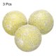 thumbnail image 3 of Uxcell 3Pcs Bolas Decorativas de Vidrio 3.15 pulgadas Orbes Bolas de Centro Bolas de Vidrio Mosaico para Decorar Cuencos, Amarillo Claro, 3 of 5