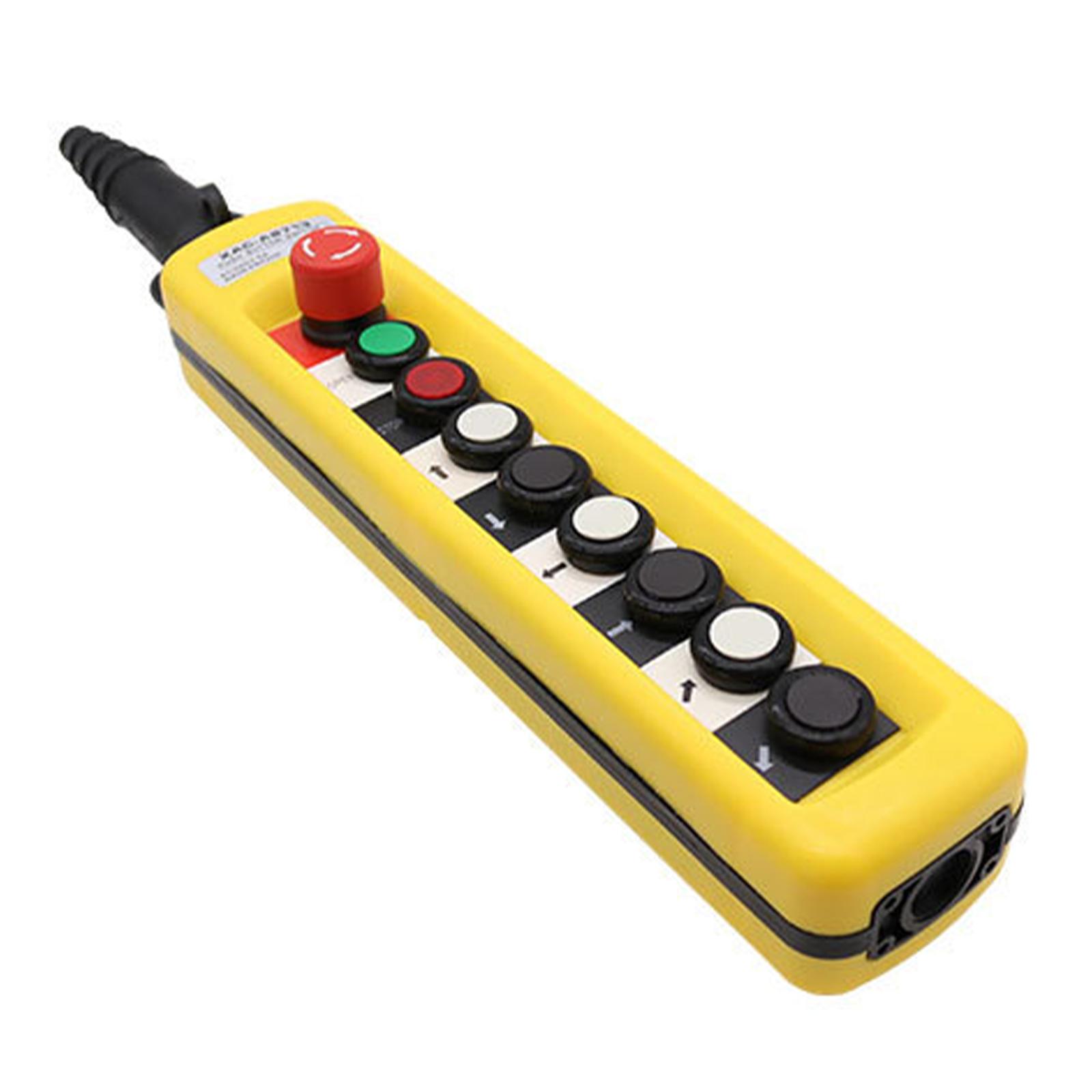 Ioensy - Empuje De Grúa A Prueba De Lluvia Ip65 Momentáneo A Prueba De Agua Para Control De Grúa De Polipasto Xac A8713