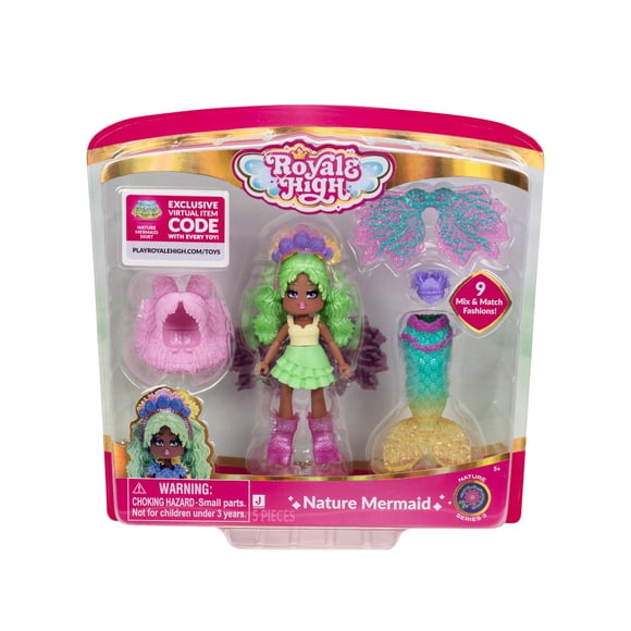 Muñeca Nature Mermaid De 7 5 Cm Con 9 Accesorios