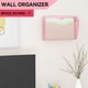 thumbnail image 2 of Organizador De Archivos De Pared De Malla Rosa Con 3 Compartimentos, 2 of 7