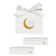 thumbnail image 4 of 50 Piezas Cajas De Regalo Bolsas De Regalo Patrón De Luna Para Decoraciones De Baby Shower Blanco, 4 of 5