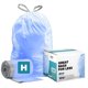 thumbnail image 1 of Bolsas de basura Plasticplace Custom Fit, azules, 8-9 galones, 100 unidades, 1 of 2