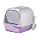 thumbnail image 5 of Caja De Arena Para Gatos Con Capucha, Bandeja De Arena, Espacio Grande, Inodoro Para Gatos Cerrado Y Cubierto, Color Morado, 5 of 5