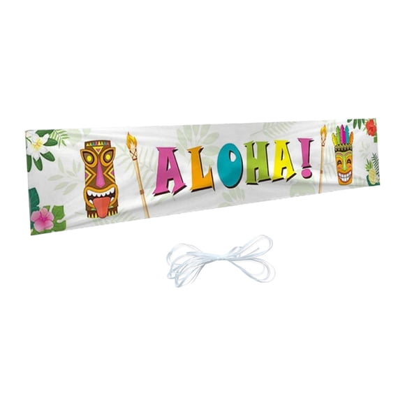 Banner Tiki Fiocias Señal De Bienvenida Para Puerta Estilo C 45 cm x 200 cm