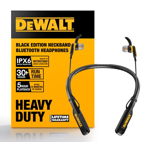 Auriculares Con Banda Para El Cuello Dewalt Heavy Duty Magnetic Bluetooth