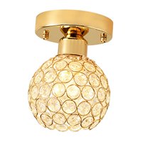 Ioensy - Luz De Techo De Cristal Moderna Al Ras Para Pasillo Entrada Pasillo