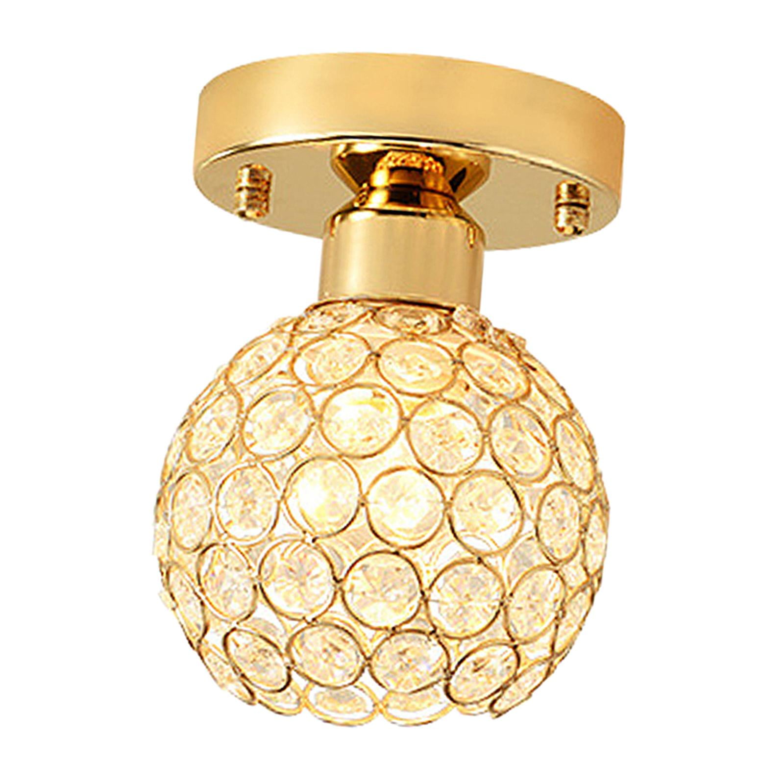 Ioensy - Luz De Techo De Cristal Moderna Al Ras Para Pasillo Entrada Pasillo