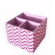 thumbnail image 1 of Caja de almacenamiento DeSma Group CFDM0056 Pink Chevron MDF Multicolor, 1 of 1