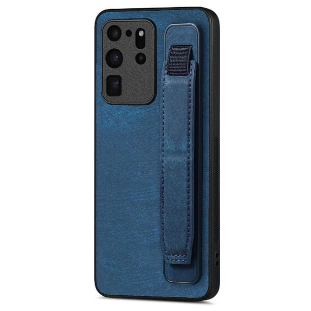 Funda Protectora con Correa para Samsung Galaxy S20 Ultra Resistente a Golpes Azul