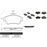Pastillas Freno Para Auto Posiquiet 105.08370