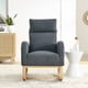 thumbnail image 1 of [Video] Welike 27.6"W Modern Accent High Backrest Living Room Lounge Arm Rocking Chair, Two Side Pocket(W83453347), 1 of 3