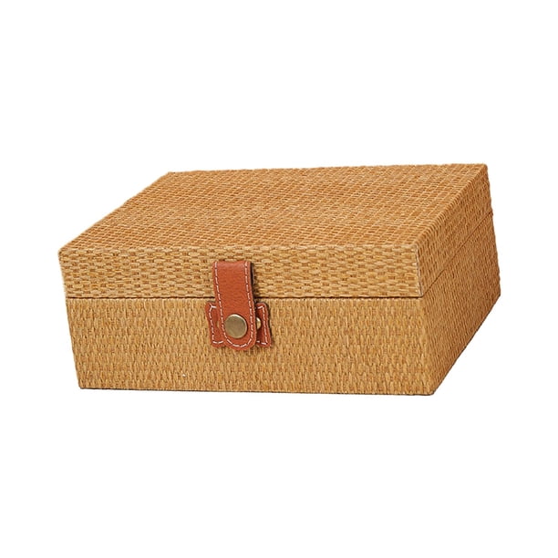Caja De Almacenamiento Portátil Para Decoración De Villa, Modelo De Decoración De Habitación, Almacenamiento Del Hogar, Grande, Color Caqui