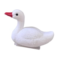 Ioensy - Estatua De Cisne Para Jardín, Señuelo Para Lago, Piscina, Patio, Decoración Flotante De Ganso, 20 Cm X 11 Cm X 7 Cm