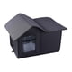 thumbnail image 2 of Refugio de gato al aire libre Cat Hut Hut plegable Refugio de gato Gato Refugio Cave Cave Cave Bed para césped interior Gatito en el patio trasero negro, 2 of 5