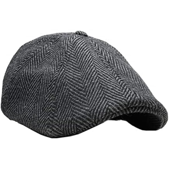 Gorra Scally Boston Scally Co The Peaky Newsboy, plana, gris