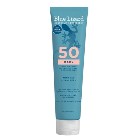 Protector Solar Blue Lizard Baby Mineral Spf 50+ 150 Ml Resistente Al Agua