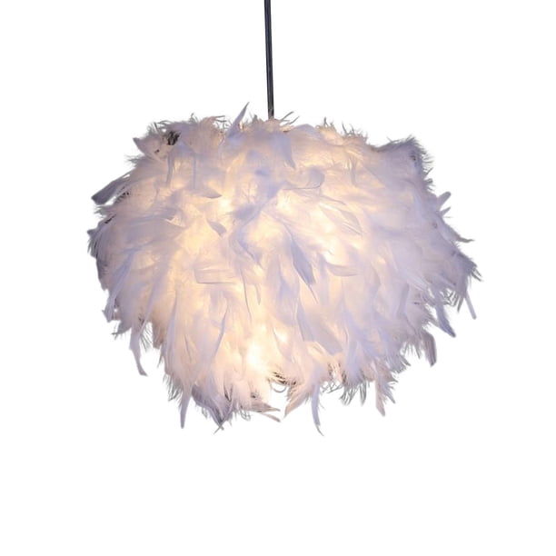 Lámpara de moderna, cubierta de lámpara de escritorio romántica, accesorio, cubierta de luz colgante para dormitorio, decoración de lámpara de p , Diámetro 11.02 Diámetro 11.02 pulgadas