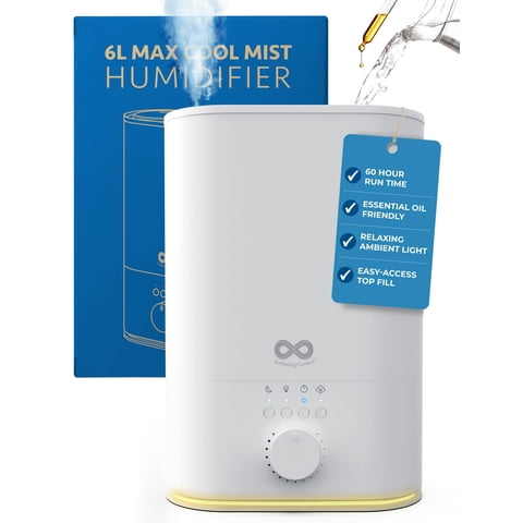 Humidificador Everlasting Comfort Top Fill De 6 Litros Para Dormitorio, 60 Horas