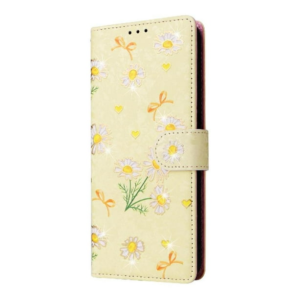 FOXDOCK Funda Tipo Cartera Floral para Samsung Galaxy S26 ,Funda con Tapa de Cuero PU, Protección Antigolpes con Ranuras para Tarjetas y Soporte