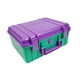 thumbnail image 3 of Caja De Herramientas Impermeable, Contenedor De Viaje, Estuche Rígido Protector A Prueba De Golpes, Color Morado Y Verde, 3 of 5