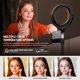 thumbnail image 3 of Luz de anillo NEEWER 18 cm bi‑color LED con soporte, 3 of 7