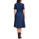 thumbnail image 3 of INSPIRE CHIC Vestido midi de mezclilla con botones y mangas cortas para mujer 2XL Azul profundo, 3 of 6