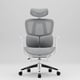 thumbnail image 1 of Silla De Oficina Ergonomica Pata Acero Con Colgador De Ropa Color Blanco Material Del Tapizado Algodón, 1 of 8