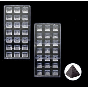 Genérico - Pack X2 Moldes De Chocolate Molde Policarbonato Piramide